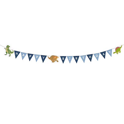 Amscan 9903986 - Partykette Dinosaurier, Papier, 180 x 8,9 cm, Happy Birthday, Geburtstag, Girlande, Hängedekoration Amscan 9903986 - Partykette Dinosaurier, Papier, 180 x 8,9 cm, Happy Birthday, Geburtstag, Girlande, Hängedekoration von amscan