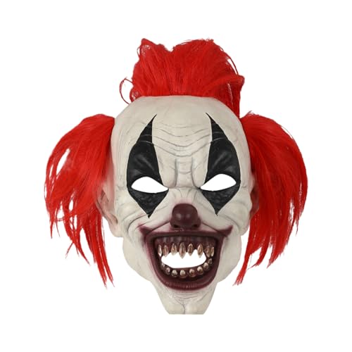 Générique Gruselige Kopfmaske für Halloween | Gruseliges Clown-Kostüm – Kostümzubehör für Weihnachtsfeiern, Spielveranstaltungen, Aufführungen, Familientreffen, Générique Gruselige Kopfmaske für Halloween | Gruseliges Clown-Kostüm – Kostümzubehör für Weihnachtsfeiern, Spielveranstaltungen, Aufführungen, Familientreffen, von Générique