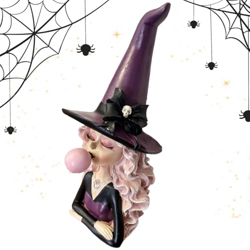 Générique Halloween Hexe Statue, Hexe, Radiergummi Blasen, mit Schädel und Schleife, Halloween-Dekoration, festliche Dekoration für Party, Büro, Tisch, Schlafzimmer, , Bibliothek, Wohnzimmer Générique Halloween Hexe Statue, Hexe, Radiergummi Blasen, mit Schädel und Schleife, Halloween-Dekoration, festliche Dekoration für Party, Büro, Tisch, Schlafzimmer, , Bibliothek, Wohnzimmer von Générique