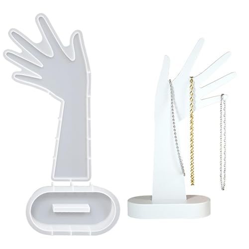 Générique Handform Schmuckhalter Form - Schmuckständer Silikonform Schmuckdisplay Silikonform Epoxidharz Handform für Schmuckdrehungen, Handringhalter Form für Générique Handform Schmuckhalter Form - Schmuckständer Silikonform Schmuckdisplay Silikonform Epoxidharz Handform für Schmuckdrehungen, Handringhalter Form für von Générique