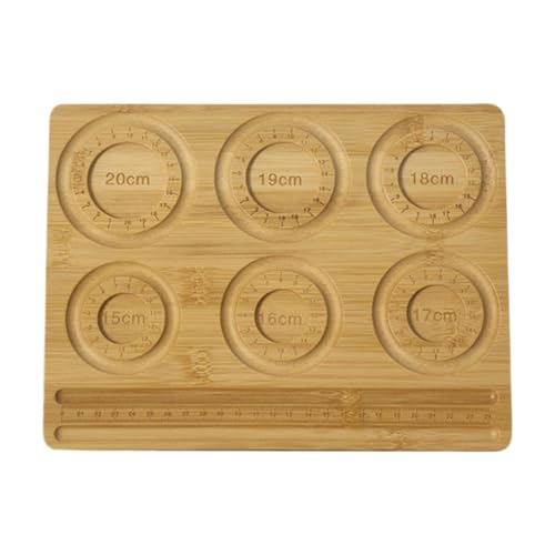 Générique Holzperlenbrett, Holzperlen | Tablett mit Perlen aus Holz | Maßtabelle für die Herstellung von Halsketten, für Profis und Anfänger von Générique