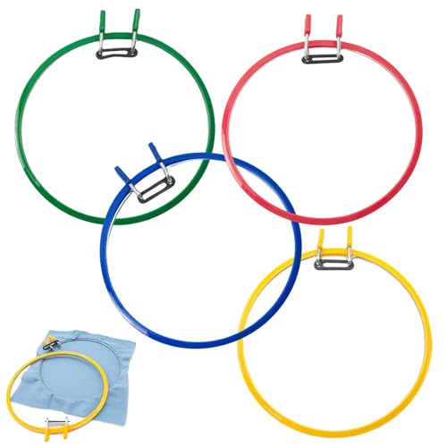 Générique Hoop – 4 Stück Hoop, Nähwerkzeug, für Erwachsene, Kinder, Kunstarbeiten, Household Display, 22 cm Générique Hoop – 4 Stück Hoop, Nähwerkzeug, für Erwachsene, Kinder, Kunstarbeiten, Household Display, 22 cm von Générique