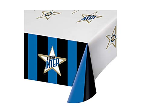 Generique - Inter Mailand-Tischdecke Zubehör für Partys blau-Weiss-schwarz 120 x 180 cm - Blau Generique - Inter Mailand-Tischdecke Zubehör für Partys blau-Weiss-schwarz 120 x 180 cm - Blau von Generique -