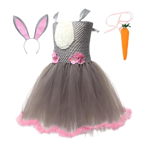 Générique Kleid aus Netzstoff, Tanzkleid für Mädchen, Bühnenperformance für Mädchen | Bequemes Osterkleid für Mädchen für Rollenspiele, Bühnenaufführung von Générique
