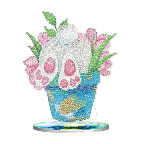 Générique Kunst mit Strasssteinen für Osterhasen – Strass-Malerei, Büro-Haseneier, Strass, Zubehör für Oster- und Frühlingsszene von Générique