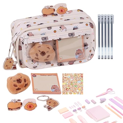 Générique Papelerie Capybara Notizbücher-Set, niedliche Tiere, Schreibpapier, Cartoon-Capybara-Design | Supplies und funktional für Schulnotizen und Journalisierung Générique Papelerie Capybara Notizbücher-Set, niedliche Tiere, Schreibpapier, Cartoon-Capybara-Design | Supplies und funktional für Schulnotizen und Journalisierung von Générique