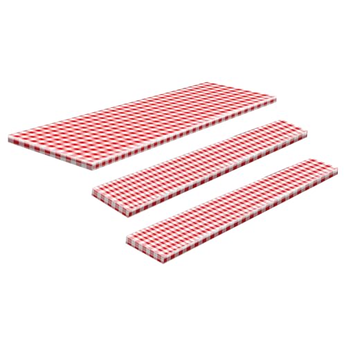 Générique Picnic Tischtuch, Fitted Cover mit Bench Protectors, Rot-Weiß-Grid-Muster, wasserdicht, kompakt, robust für Outdoor, Dining, Grillabende, Campingtrips, Patio Générique Picnic Tischtuch, Fitted Cover mit Bench Protectors, Rot-Weiß-Grid-Muster, wasserdicht, kompakt, robust für Outdoor, Dining, Grillabende, Campingtrips, Patio von Générique