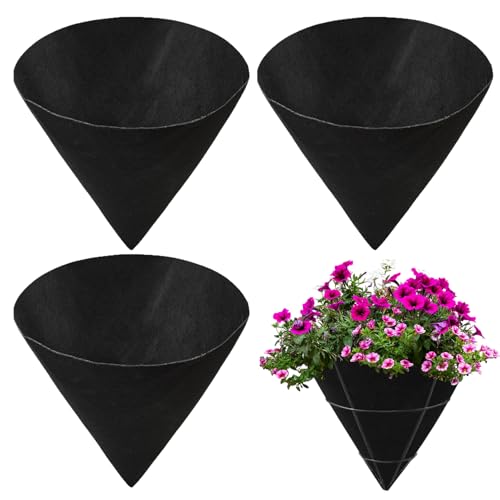 Générique Planter Liner, 3 Stück Cone-Shaped Basketball-Einsätze, Ersatz-Filzmatte, wasserfestes Pflanzenzubehör für Indoor, Outdoor, Garten und Window Use Générique Planter Liner, 3 Stück Cone-Shaped Basketball-Einsätze, Ersatz-Filzmatte, wasserfestes Pflanzenzubehör für Indoor, Outdoor, Garten und Window Use von Générique