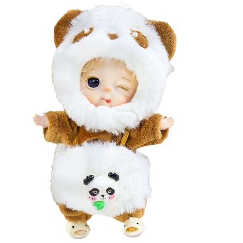 Générique Plüschpuppen, echte Puppen | Reborn-Spielzeug, klein mit abnehmbarer Panda-Kleidung, echte Puppen für Générique Plüschpuppen, echte Puppen | Reborn-Spielzeug, klein mit abnehmbarer Panda-Kleidung, echte Puppen für von Générique