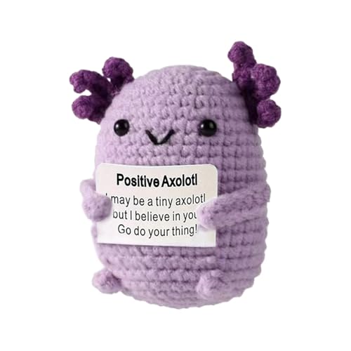 Générique Positive Axolotl Häkelnadel – Knitted Axolotl Spielzeug | Axolotl Häkelnadel | Unterstützte Plüschfigur mit Positive Karte | Unterstützte Haken | Lustige Ermutigungspuppen für Générique Positive Axolotl Häkelnadel – Knitted Axolotl Spielzeug | Axolotl Häkelnadel | Unterstützte Plüschfigur mit Positive Karte | Unterstützte Haken | Lustige Ermutigungspuppen für von Générique