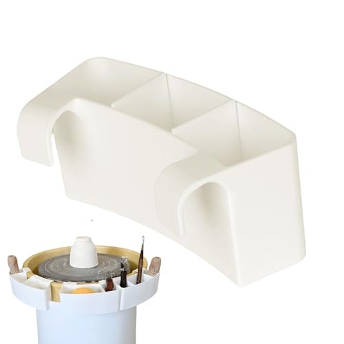 Générique Pottery Wheel Tool Holder, Ceramic Tool Organizer Caddy, 5,67 × 1,57 × 2,52 Zoll Sturdy Multislot Design, Anti Slip Storage Rack für Sculpting, Trimming, Carving, Cutters, Spatel von Générique