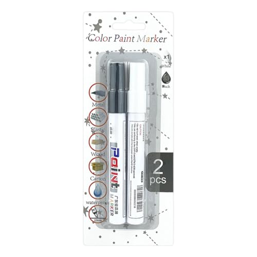 Générique Schießender Lackstift, wasserfest, Auto-Marker, lange haltbare Formel, einfache Anwendung, schnelle Trocknungs-Taste, perfekt für Autodetailing, Minor-Kratz-Reparatur und individuelle von Générique