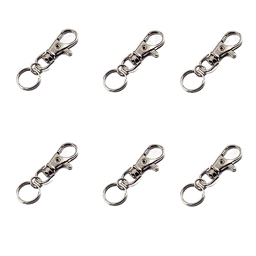 Générique Schlüsselanhänger mit Haken, Hummer, Verschlüsse, Clips, Pivot, Schlüsselanhänger und Taschen, zum Basteln, 6 Stück, silberfarben, praktisch und beliebt, Definitionen und Spezialitäten Générique Schlüsselanhänger mit Haken, Hummer, Verschlüsse, Clips, Pivot, Schlüsselanhänger und Taschen, zum Basteln, 6 Stück, silberfarben, praktisch und beliebt, Definitionen und Spezialitäten von Générique