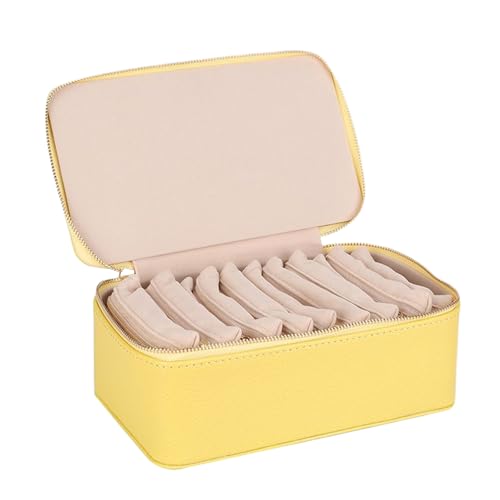 Générique Schmuckschatulle für Reisen, Aufbewahrungsbox für kleinen Schmuck und Halsketten, tragbarer Organizer mit 12 Fächern, Zubehör für Urlaub, Damen, Mädchen, Mutter, Ehefrau von Générique