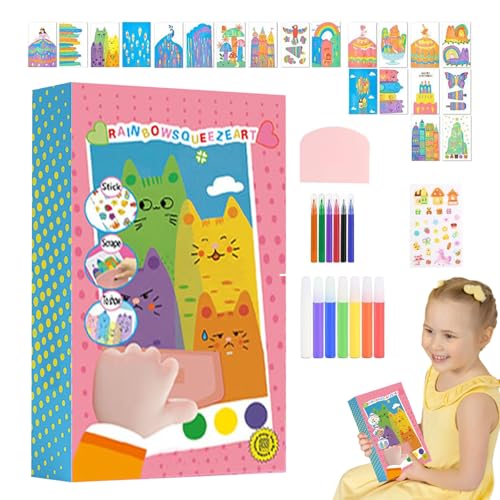 Générique Scratch Paper Art Set für Kinder, Lernen, fantasievolle Regenbogenkunst, Toddler Drawing Kits, Party Favor Packs für Kinder, ideal für Reisen, Familie, Freunde und zu Hause Générique Scratch Paper Art Set für Kinder, Lernen, fantasievolle Regenbogenkunst, Toddler Drawing Kits, Party Favor Packs für Kinder, ideal für Reisen, Familie, Freunde und zu Hause von Générique