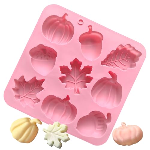 Générique Silikonformen zum Backen, Fall Decor, Crafting Tools für Thanksgiving, 9-Kavity Silikon Baking Pans Cupcake Molds, Resin Soap Chocolate Cake Candle Crafts Home Decor Générique Silikonformen zum Backen, Fall Decor, Crafting Tools für Thanksgiving, 9-Kavity Silikon Baking Pans Cupcake Molds, Resin Soap Chocolate Cake Candle Crafts Home Decor von Générique