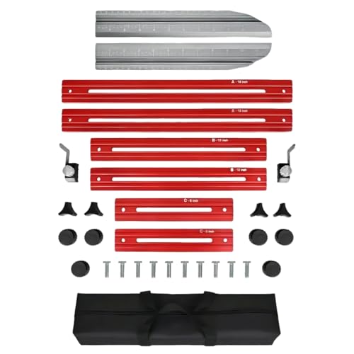 Générique Stair Tread Template Tool, Stairs Jig Ruler, 49,49 x 4,96 x 2,44 Zoll Präzisionsmesswerkzeuge, langlebiges Aluminiumgebild, Vorlagenwerkzeug für Holzarbeiten, und Notenblätter von Générique