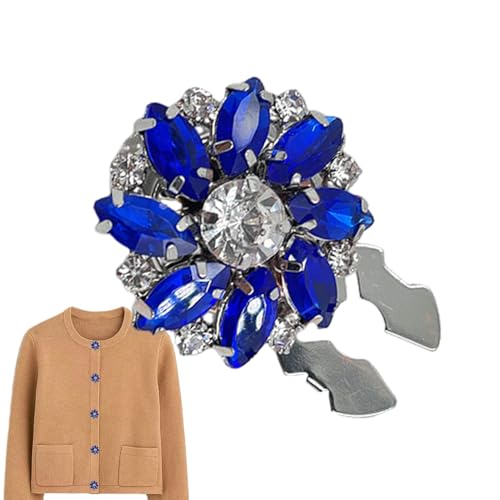Générique Strass-Knopfabdeckungen für Damenhemd, Strass-Knöpfe, Strassknöpfe, Blumen-Charme, Accessoires für Kleid von Générique