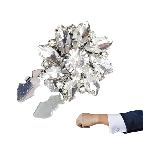 Générique Strass-Knopfabdeckungen für Damenhemd, Strass-Knöpfe, Strassknöpfe, Blumen-Charme, Accessoires für Kleid von Générique