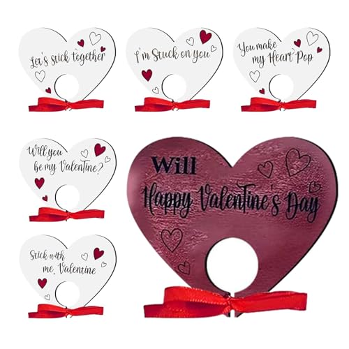 Générique Süßigkeitenhalter aus Papier für Lutscher, Valentinstagsgeschenk, Geschenk zum Valentinstag, mit Schleife in Herzform, Dekoration für Valentinstag, für Frauen, Mädchen, Générique Süßigkeitenhalter aus Papier für Lutscher, Valentinstagsgeschenk, Geschenk zum Valentinstag, mit Schleife in Herzform, Dekoration für Valentinstag, für Frauen, Mädchen, von Générique