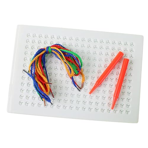 Générique Threading Boards, Stitching Weaving Board, Calm Down Activity Toy, Threading Fun with Colored Ropes, Ideal for Girls, Boys, Kids, Children, Perfect for Skill Development Générique Threading Boards, Stitching Weaving Board, Calm Down Activity Toy, Threading Fun with Colored Ropes, Ideal for Girls, Boys, Kids, Children, Perfect for Skill Development von Générique