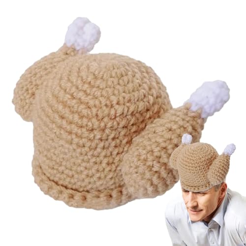 Générique Truthahnhut gestrickt – lustiger Truthahnhut | Truthahnhut für Kinder, atmungsaktive Cosplay-Kappen, Truthahnhut für Geburtstag, Osterfeiern von Générique