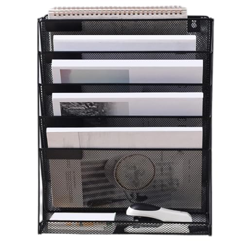 Générique Wand-Aktenordner-Organizer – platzsparendes Schreibtisch-Ordner-Rack, Schreibtisch-Aktenhalter, 4-stufiger Papier-Aufbewahrungs-Rackhalter für das Arbeitszimmer Générique Wand-Aktenordner-Organizer – platzsparendes Schreibtisch-Ordner-Rack, Schreibtisch-Aktenhalter, 4-stufiger Papier-Aufbewahrungs-Rackhalter für das Arbeitszimmer von Générique