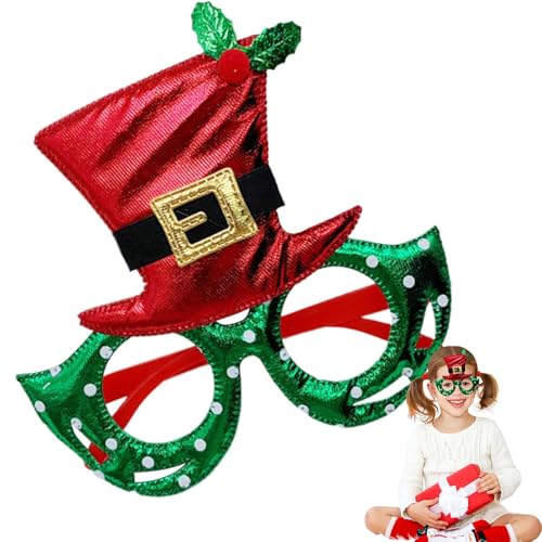 Générique Weihnachtsparty-Brille, Weihnachtsbrille, niedlich, glitzernd, Brillenrahmen, Hut-Design, Weihnachtsparty-Kostüm-Zubehör für den Urlaub Générique Weihnachtsparty-Brille, Weihnachtsbrille, niedlich, glitzernd, Brillenrahmen, Hut-Design, Weihnachtsparty-Kostüm-Zubehör für den Urlaub von Générique