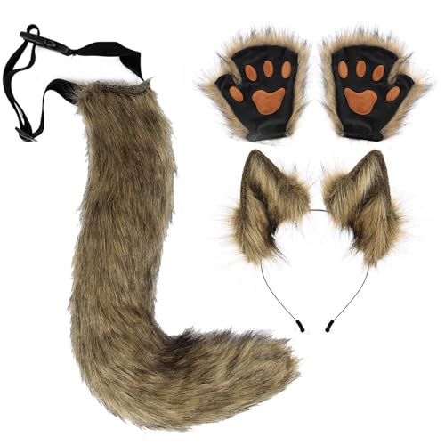 Générique Wolfskostüm für Erwachsene, Kostüm-Set für Mädchen, zum Verkleiden, weiches und fantasievolles Cosplay-Zubehör für Partys, Bühnenauftritte, Karneval und Anime-Partys Générique Wolfskostüm für Erwachsene, Kostüm-Set für Mädchen, zum Verkleiden, weiches und fantasievolles Cosplay-Zubehör für Partys, Bühnenauftritte, Karneval und Anime-Partys von Générique
