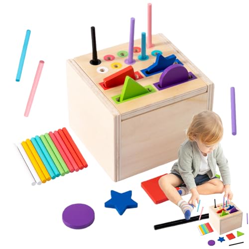 Générique Würfel in Form aus Holz – Spielzeug zur Farbsortierung, Lernpuzzle | Lernspielzeug zur Farberkennung aus Holz, Sortierbox für Mädchen und Générique Würfel in Form aus Holz – Spielzeug zur Farbsortierung, Lernpuzzle | Lernspielzeug zur Farberkennung aus Holz, Sortierbox für Mädchen und von Générique