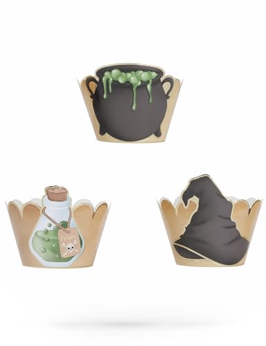 Generique - Zauberer Cupcake-Förmchen 6 Stück bunt von Generique -
