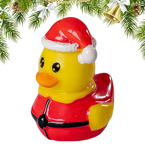 Générique aus Harz | Miniatur-Weihnachtsenten aus Harz | Figuren Tiere Deko Büro für Party Badezimmer Garten Klassenzimmer Dekoration Kuchen | Dekoration Wohnung Hotel von Générique