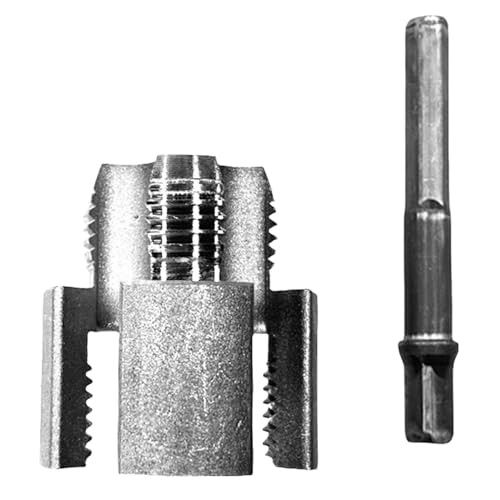 Gewindewerkzeug für Innen- und Außenrohr, integriert, 2 in 1 PVC, Pfeife, Threader-Set, 1/2 Zoll, 3/4 Zoll, für Bohrmaschine, Schneidgewinde, Reparatur (3/4 Zoll) von Générique