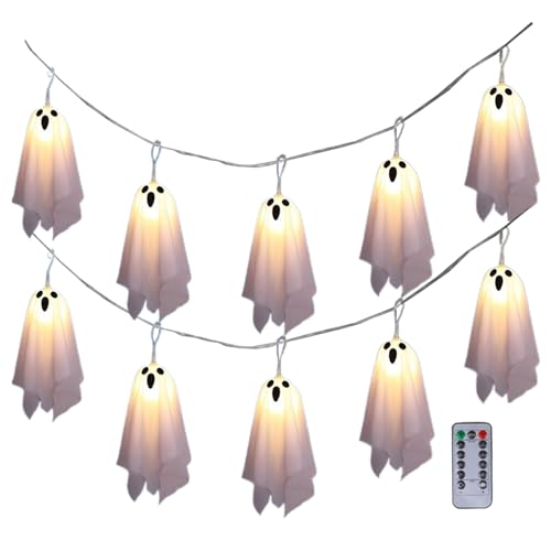 Ghost Lights – LED-Lichterkette für Halloween, Dekoration, Ghost String Lights mit Fernbedienung | Halloween-Dekoration für Zuhause, Wohnzimmer, Urlaub, , Party, Innenbereich Ghost Lights – LED-Lichterkette für Halloween, Dekoration, Ghost String Lights mit Fernbedienung | Halloween-Dekoration für Zuhause, Wohnzimmer, Urlaub, , Party, Innenbereich von Générique