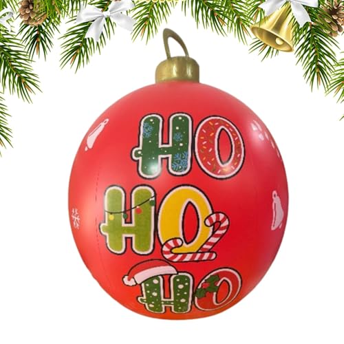 Giant Aufblasbare Ornamente, aufblasbarer bedruckter Ball, Blow Up Ball, aufblasbarer Yard Dekorationen, 59,6 cm, aufblasbar, bedruckter Ball, Dekoration für Weihnachten, Front Door und Yard Giant Aufblasbare Ornamente, aufblasbarer bedruckter Ball, Blow Up Ball, aufblasbarer Yard Dekorationen, 59,6 cm, aufblasbar, bedruckter Ball, Dekoration für Weihnachten, Front Door und Yard von Générique