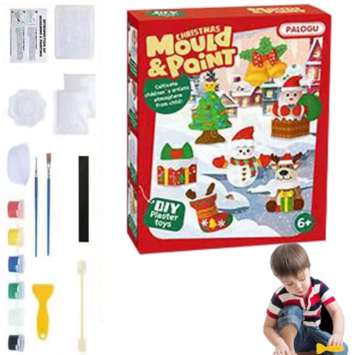 Gipsfiguren zum Bemalen, Weihnachtsgips-Malset | Gipsmalerei-Bastelset zum Thema Weihnachten, Gips zum Bemalen von Weihnachtsdekorationen Gipsfiguren zum Bemalen, Weihnachtsgips-Malset | Gipsmalerei-Bastelset zum Thema Weihnachten, Gips zum Bemalen von Weihnachtsdekorationen von Générique