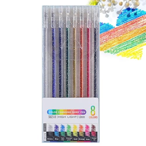 Glitzer-Marker-Stifte in verschiedenen Farben, Schreibwaren – Set mit Gelstiften mit Glitzer | Gelmarker-Set zum Schreiben, Ausmalen, Kritzeln, Scrapbook Glitzer-Marker-Stifte in verschiedenen Farben, Schreibwaren – Set mit Gelstiften mit Glitzer | Gelmarker-Set zum Schreiben, Ausmalen, Kritzeln, Scrapbook von Générique