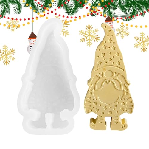 Gnom-Kerzenform – Harzgussform | Set zur Herstellung von Ornamenten aus Gnomgips, ohne Gesicht, Bürobedarf, Aromatherapie-Dekoration, Bastelzubehör von Générique