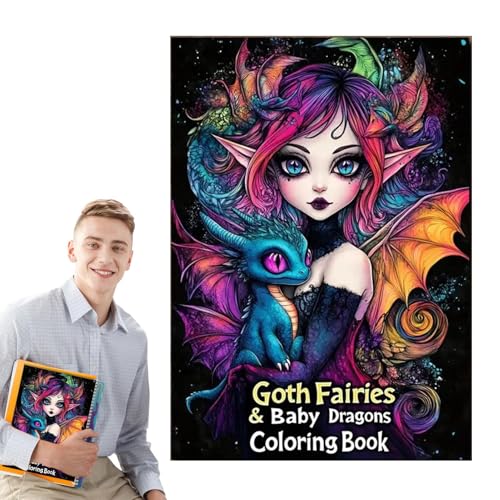 Gothic Malbuch für Erwachsene, Fantastisches Malbuch - Fantastisches Gothic-Abenteuerbuch | Tägliches kreatives Zeichenbuch für Zuhause, Reisen von Générique