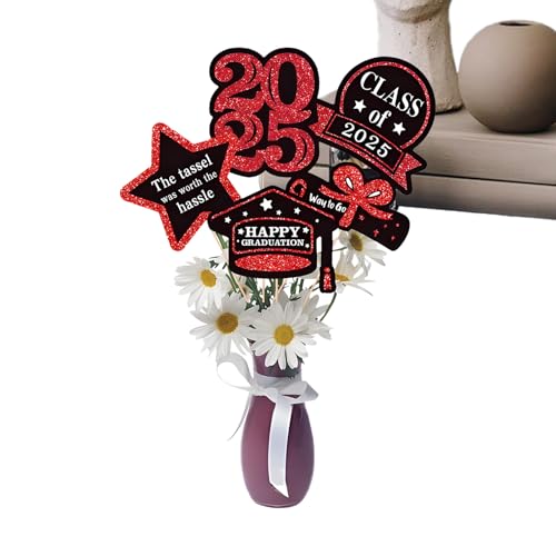 Graduierungszentren für Tische, Vasendekorationen, Abschlussfeier, Klasse von 2025, Sticks des Mittelstücks der Abschlussfeier, Foto Requisiten, Tischdekoration für Feierlichkeiten Graduierungszentren für Tische, Vasendekorationen, Abschlussfeier, Klasse von 2025, Sticks des Mittelstücks der Abschlussfeier, Foto Requisiten, Tischdekoration für Feierlichkeiten von Générique