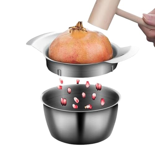Granatapfel-Entferner, Granatapfelschäler aus Edelstahl, Granatapfelöffner aus Edelstahl, Granatapfel-Vorbereitungswerkzeug mit Schüssel, rutschfest für die Küche Granatapfel-Entferner, Granatapfelschäler aus Edelstahl, Granatapfelöffner aus Edelstahl, Granatapfel-Vorbereitungswerkzeug mit Schüssel, rutschfest für die Küche von Générique