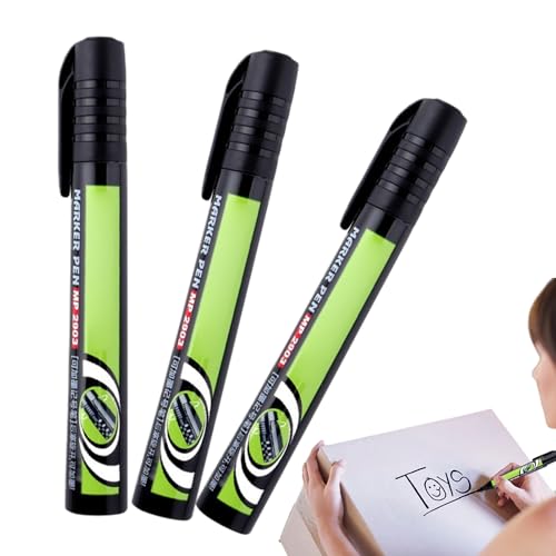 Großer Kapazitätsmarker-Stift – Body, Quick Dry Ink | Full Size Black Marker mit Bold Color Feature, verschiedene Schreibwerkzeuge für Papier, Labeling, Holzhandwerk, Glasmarkierung, Metall Großer Kapazitätsmarker-Stift – Body, Quick Dry Ink | Full Size Black Marker mit Bold Color Feature, verschiedene Schreibwerkzeuge für Papier, Labeling, Holzhandwerk, Glasmarkierung, Metall von Générique