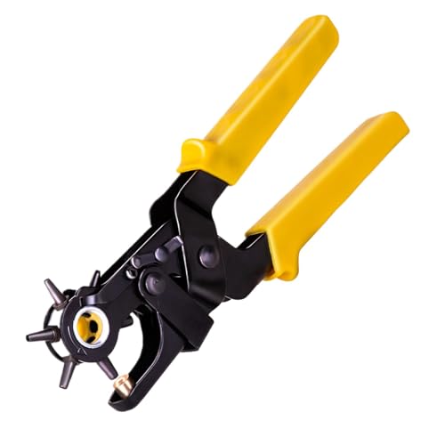 Gürtelloch-Stanz-Set – Stanzwerkzeug für Gürtelklammern – robuster Rotationsstanzer, Bandstanzer für Gürtel, Uhrenarmbänder, Riemen von Générique