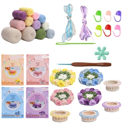 Häkeln Blumen Untersetzer Set Häkelblumen Untersetzer Set Häkelblume Untersetzer Starter Set Häkelblume Topfuntersetzer Starter Kit Häkeln Blumen Untersetzer Set Häkelblumen Untersetzer Set Häkelblume Untersetzer Starter Set Häkelblume Topfuntersetzer Starter Kit von Générique