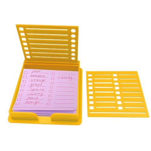 Haftnotizen-Organizer, selbstklebende Notizschablone | Vielseitiger tragbarer Notiz-Organizer | Aufbewahrungsbox für Vorlagen mit doppeltem Einschub, Bürozubehör Haftnotizen-Organizer, selbstklebende Notizschablone | Vielseitiger tragbarer Notiz-Organizer | Aufbewahrungsbox für Vorlagen mit doppeltem Einschub, Bürozubehör von Générique