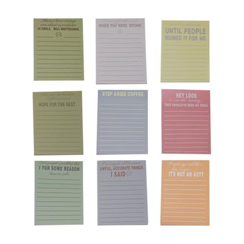 Haftnotizen Set für Notizblöcke, niedliche Haftnotizen, 270 Blatt, praktisches Haftnotizbuch Set, Rechteck Haftnotizen Set von Générique
