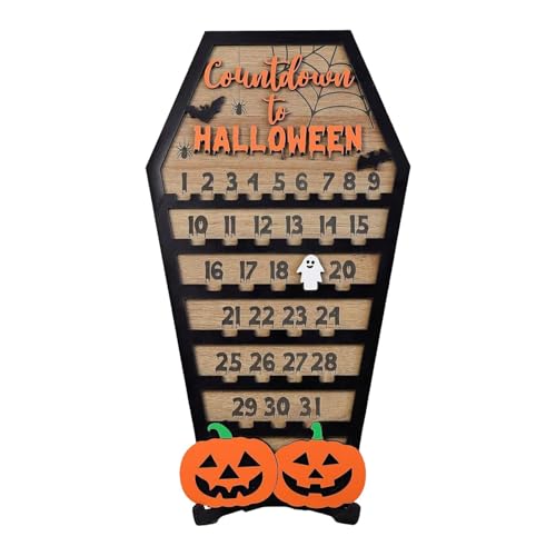 Halloween Adventskalender - Halloween Countdown Kalender | Halloween Sarg Kalender mit beweglichem Block | Halloween Deko 2024 | Halloween Kalender aus Holz Geister Halloween Adventskalender - Halloween Countdown Kalender | Halloween Sarg Kalender mit beweglichem Block | Halloween Deko 2024 | Halloween Kalender aus Holz Geister von Générique