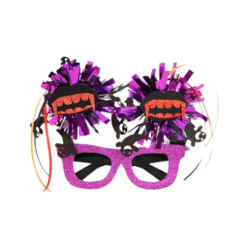 Halloween-Brille, Halloween-Brillenkostüm, Anziehbrille, bunte gestreifte Pompon-Brille, Halloween-Maskerade-Kostüm, lustiges Halloween-Thema, Kugelbrille Halloween-Brille, Halloween-Brillenkostüm, Anziehbrille, bunte gestreifte Pompon-Brille, Halloween-Maskerade-Kostüm, lustiges Halloween-Thema, Kugelbrille von Générique