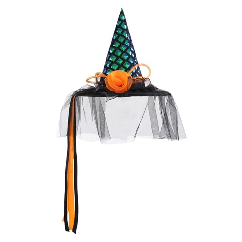 Halloween-Hexenhut, Halloween-Hexenhut, Kostüm, für Erwachsene, klassischer Kopfschmuck, für Partys im Innen- und Außenbereich, Veranstaltungen Cosplay und Partys von Générique