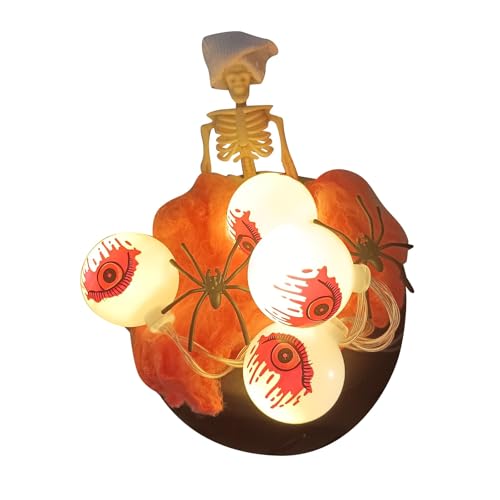 Halloween Kessel mit seltsamen Augen und gruseliger Hexe, Desktop-Dekoration für Kamin für Party (C, 15 cm) von Générique